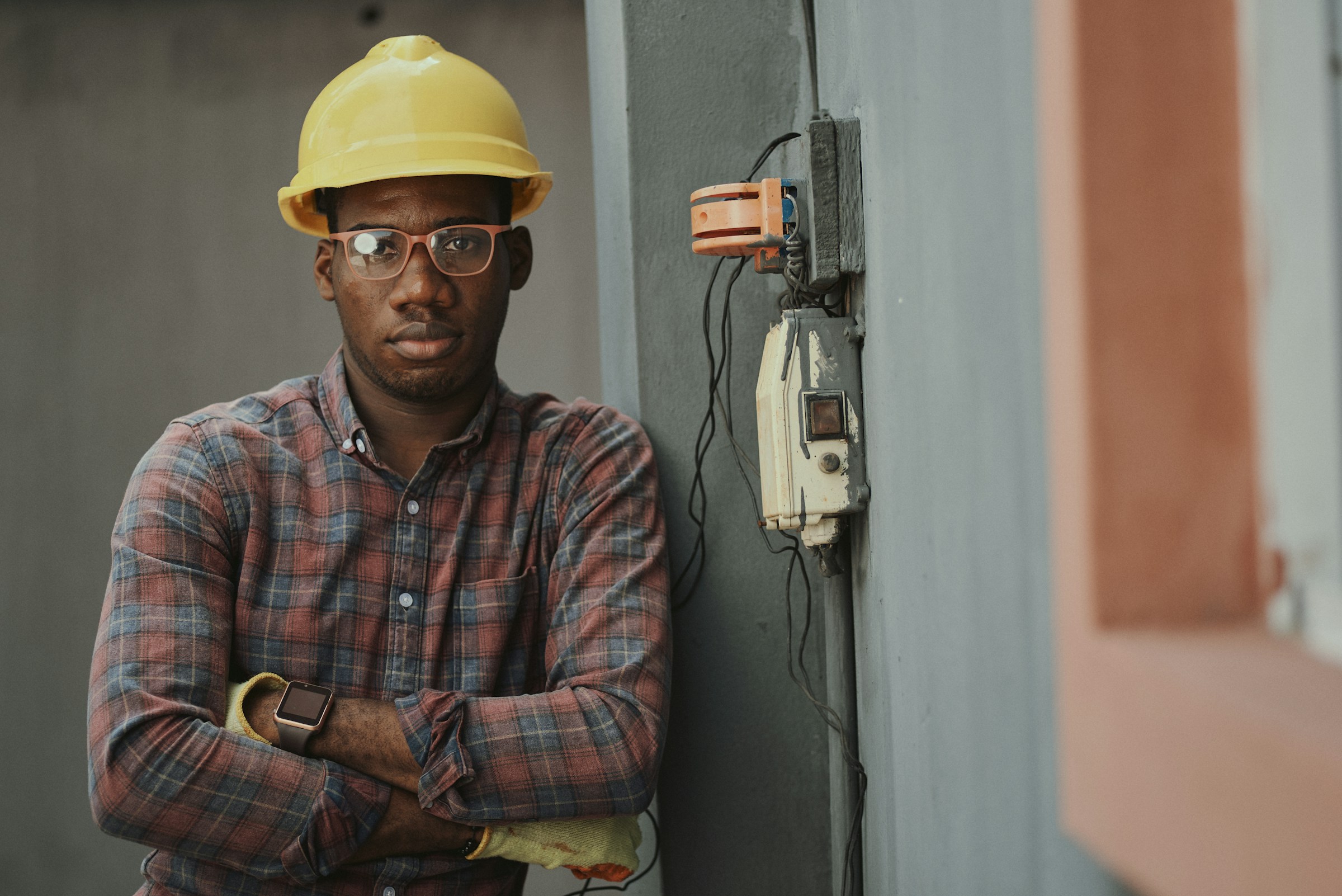Electrician working